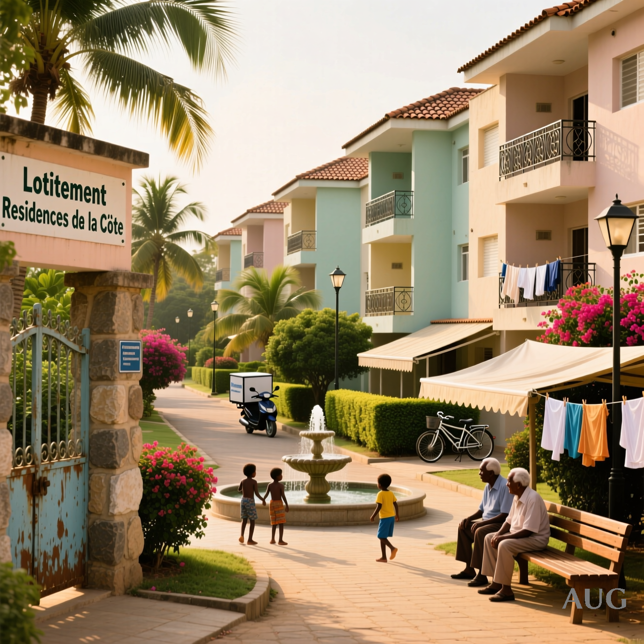 Lotissement résidentiel à Abidjan